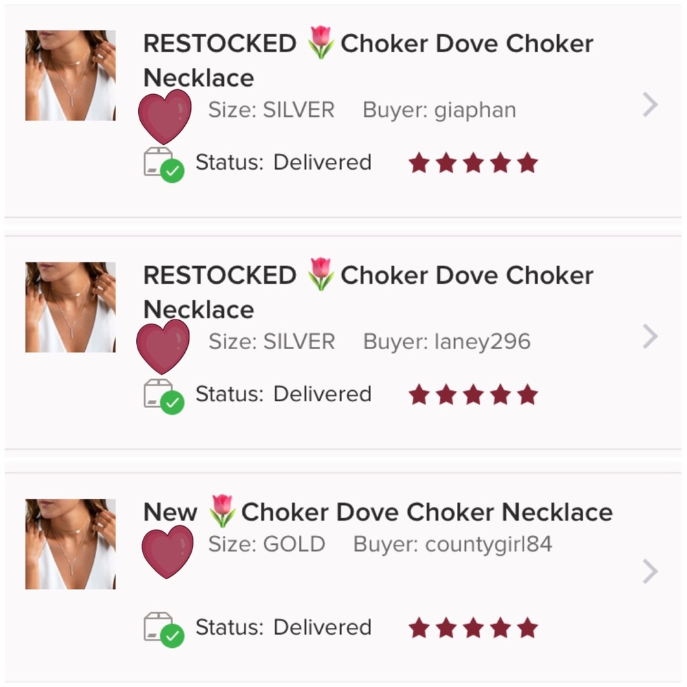 ♡ Choker Dove Choker Necklace GIFT - Picture 7 of 8